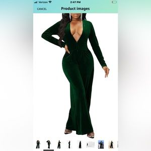 Green Sparkly Jumpsuit